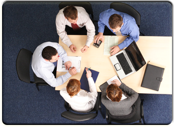 R�union avec l'�quipe de TranquilleSoft et les membres d'une PME